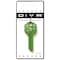 Hillman HILLMAN DIVA Dragonfly House/Office Universal Key Blank KW1 Single 87037 - alternate 2